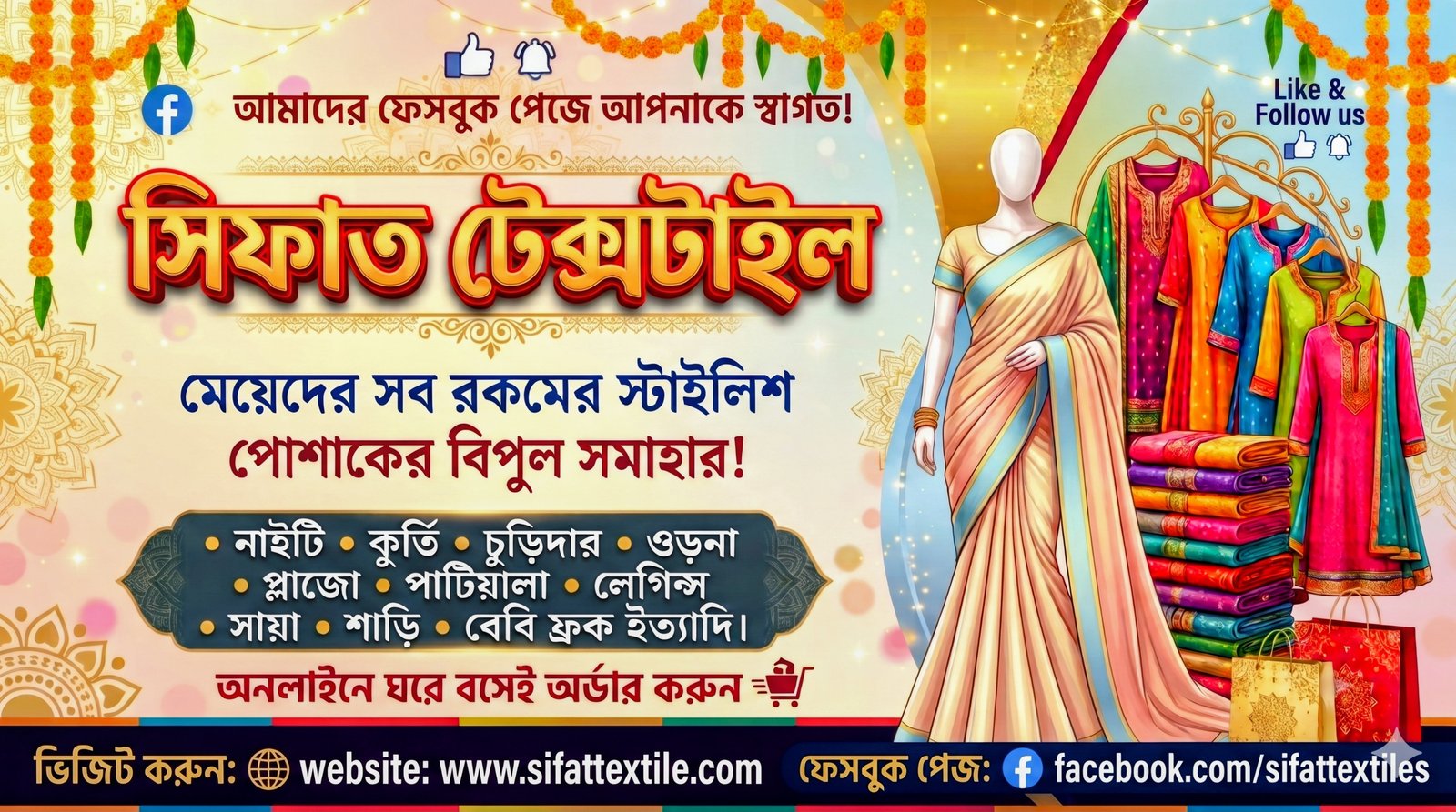 Welcome banner
